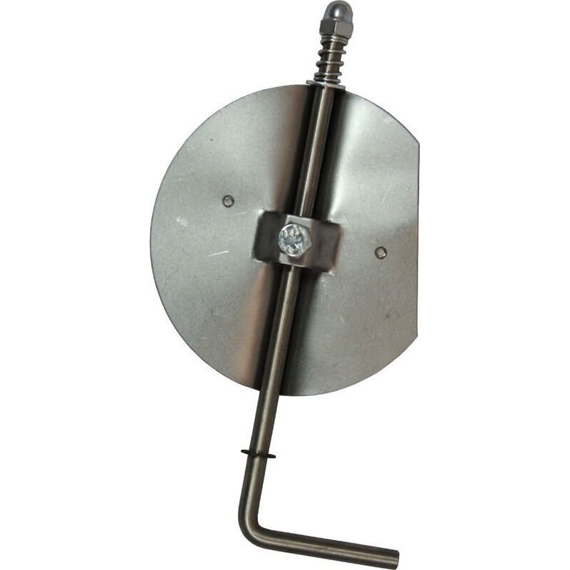 Dikwandige Kachelpijp ø150mm met condensring, deur en smoorklep L=750mm