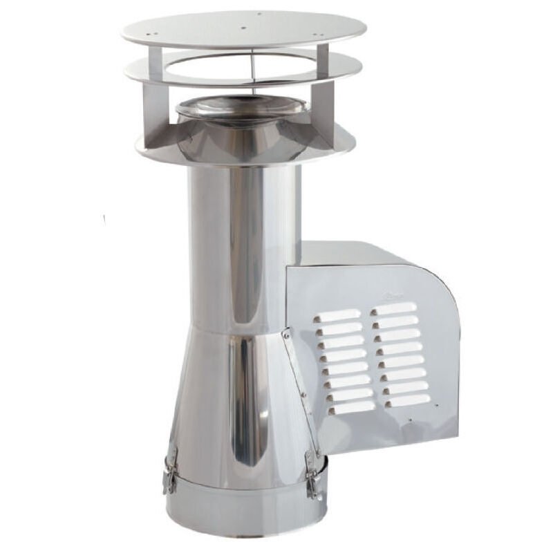 Plikc Glazen ventilator met opening en sluiting (met insectengaas gat 160