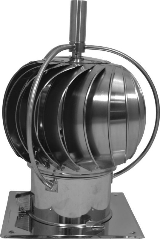 Turbowent 150mm Base draaikap TUZ150-CHCH