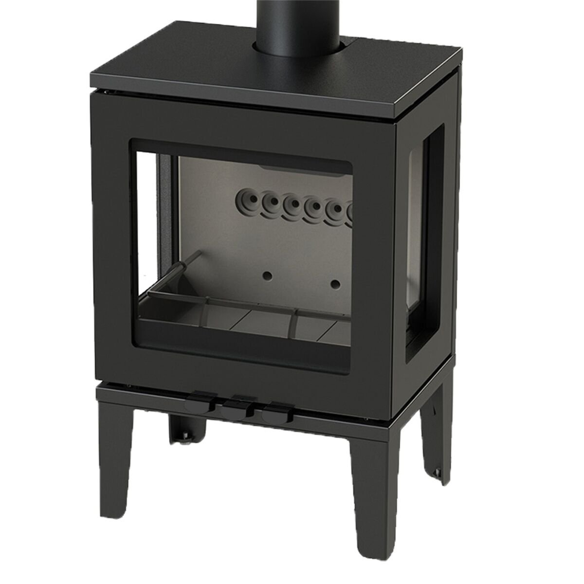 CJ Purevision LPV5 houtkachel op pootjes